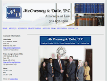 Tablet Screenshot of mcchesneydale.com